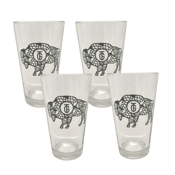 Hoppy Buffalo Pint Glass Set