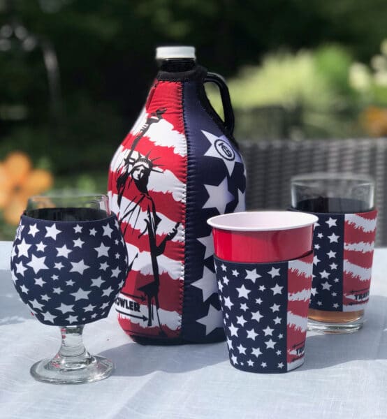 Freedom Growler Cover + Pint Glass Cup Koozie Special