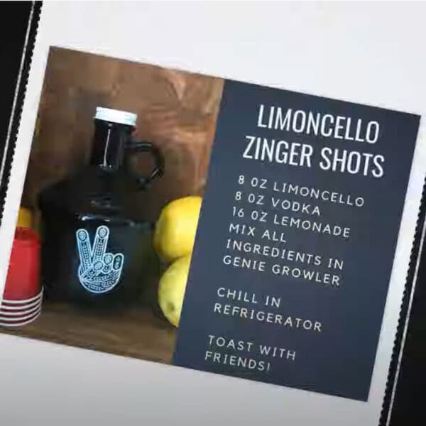 Growler Limoncello Zinger Shots