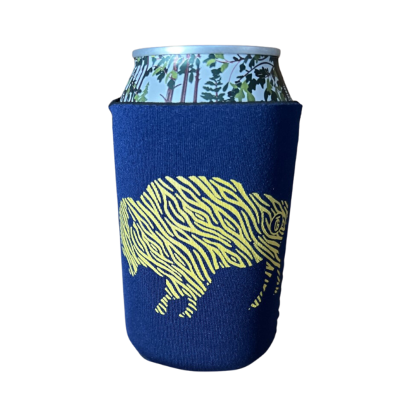 Gold Stripe Buffalo Koozie