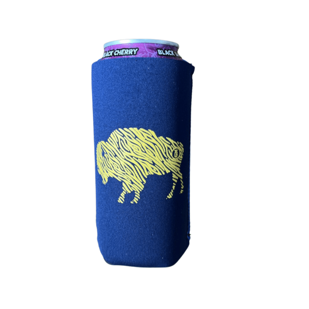 Gold Stripe Buffalo Tall Boy Koozie