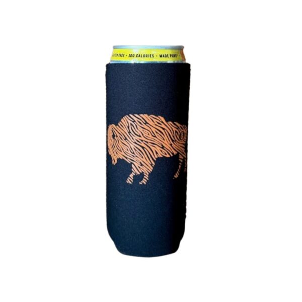 Orange Striped Buffalo Lacrosse Skinny Can