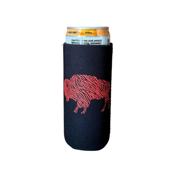 Red Stripe Buffalo on Black